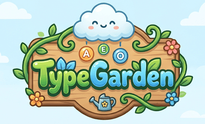 TypeGarden - Gravity Typing Game for Kids