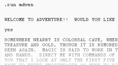 Colossal Cave Typing Adventure