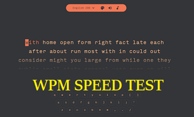 Speed Typing Test